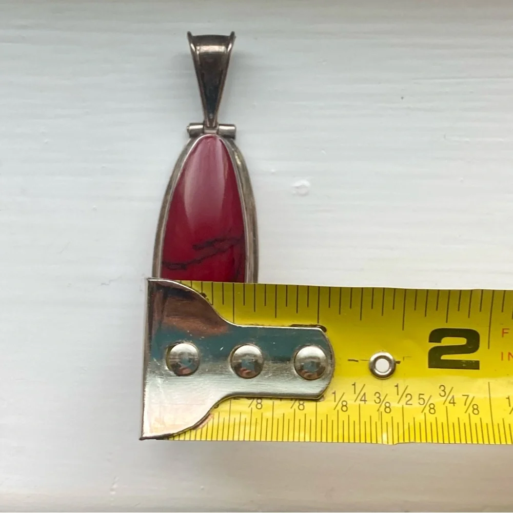 Jasper sterling  Mexican pendant - Picture 8 of 9